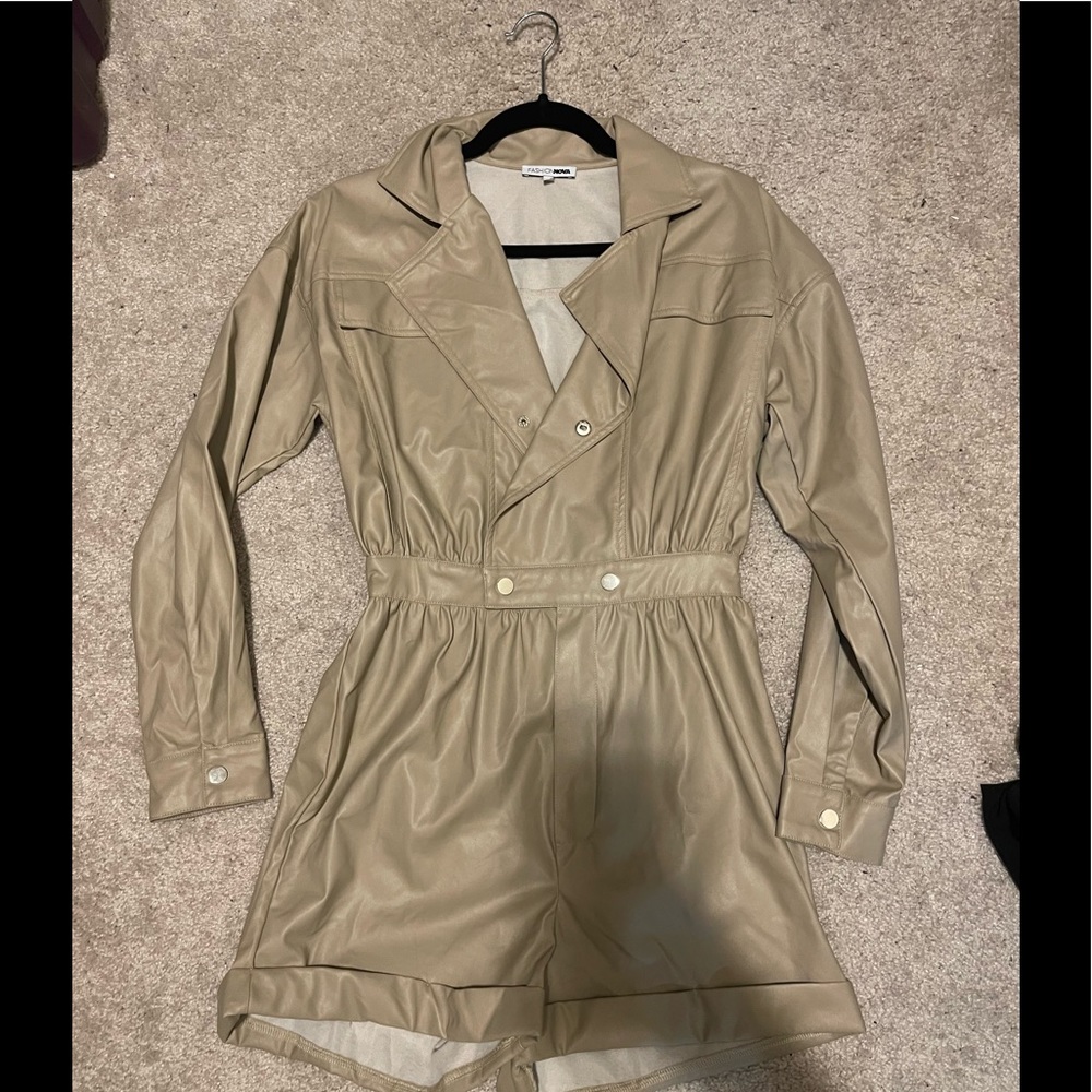 Leather romper